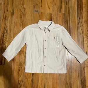 Zara Kids Beige Button-Up Shirt